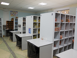 Ячеистые стеллажи для регистратуры